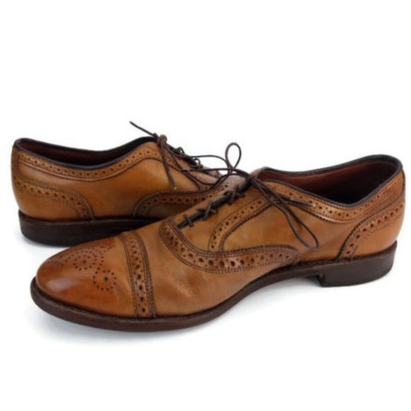 Allen Edmonds Men\'s Brown Oxford Shoes US Size 10D main image 4
